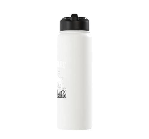 My Kids Are Buttheads Funny Goat Lover Goat Mom Farmer Stainless Steel Insulated Water Bottle - color: White