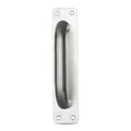 Commercial Stainless Steel Door Pull Handles, 8x1.8 Inch Slim/Small Plate for Sliding Barn, Front, Back, Restaurant Doors (1)