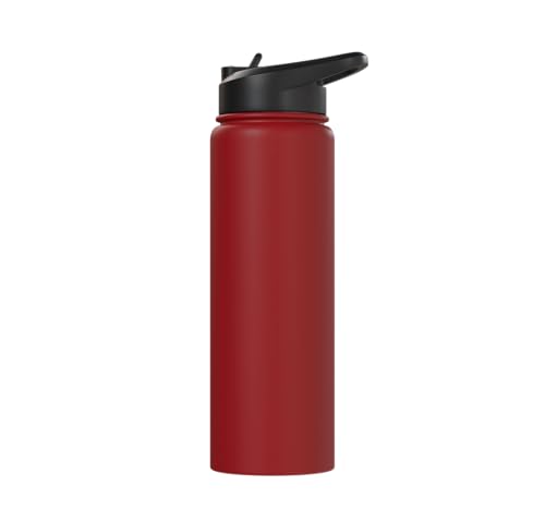 Dabbing Goat Funny Farm Animal Kids Retro Sunset Cool Stainless Steel Insulated Water Bottle - color: Red