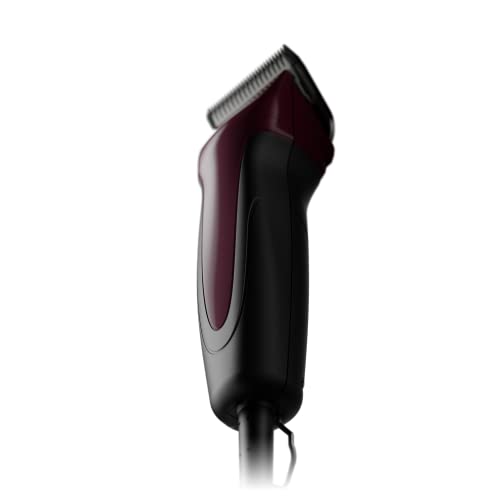 Andis 68530 Excel 5-Speed Detachable Blade Clipper Kit, Burgundy | 5-speed rotary motor with new blade drive technology, soft-grip anti-slip dog grooming clipper - color: Burgundy