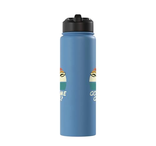 Goat Got Some Grass Retro Farm Animal Farmer Men Women Kids Stainless Steel Insulated Water Bottle - color: Light Blue