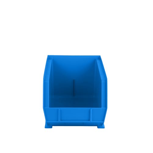 15" x 8" x 7" (12 Pack) Plastic Stackable Storage Bin, Hudson Blue - color: Hudson Blue, size: 12 Pack