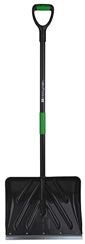 Hooyman Snow Shovel with Heavy Duty Construction, Ergonomic No-Slip H-Grip Handles, Galvanized Steel Blade, Reinforced Head, and Fiberglass Core for Shoveling, Clearing Snow, and Outdoors - style: Snow Shovel
