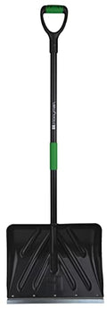 Hooyman Snow Shovel with Heavy Duty Construction, Ergonomic No-Slip H-Grip Handles, Galvanized Steel Blade, Reinforced Head, and Fiberglass Core for Shoveling, Clearing Snow, and Outdoors - style: Snow Shovel