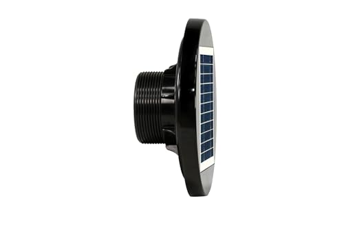 Quietcool UTF-SLR-03 Solar Utility Fan - Perfect for Backyard Sheds, Greenhouses, Portable Restrooms and More - Solar Shed Fan - Solar Powered (UTF-SLR-03) - style: UTF-SLR-03
