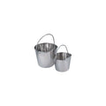 Pro Select Stainless Steel Pet Pail, 1-Quart Size – Heavy Duty Flat Sided Pail Great for Providing Water in Pet Kennels - size: 1-Quart