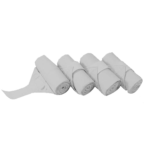 Intrepid International Standing Bandages, X-Long, 6-Inch Wide by 12-Foot Long, Set of 4 - color: White