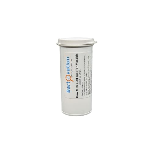 Bartovation Cow Milk LDH Test Strips for Mastitis Detection, 50-Pack | Made in USA, requires only milk to screen for subclinical mastitis in dairy cows