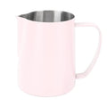 Milk Frothing Pitcher 20oz (600ml) – Stainless Steel Latte Art Pitcher with Inner Scale & Pointed Spout for Espresso Machine & Coffee Barista Tools – Pink Stainless Steel Milk Frother - color: Pink