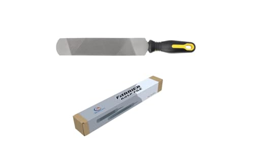 9 Inch Farrier Hoof Rasp File with Rubber Handle,Mini Rasp Hoof File Equine Hoof Rasp for Horses, Pig Hoof File, Goat Rasp - size: 9 inch