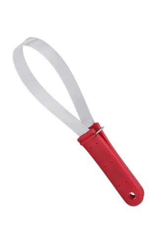 Tack Shack of Ocala Stainless Red Horse Shedding Blade, Shedding Brush, Sweat Scraper for Horses