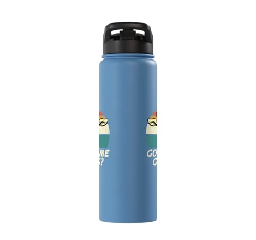 Goat Got Some Grass Retro Farm Animal Farmer Men Women Kids Stainless Steel Insulated Water Bottle - color: Light Blue