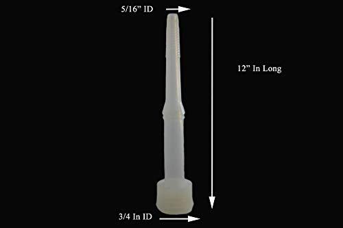 Melasty, Silicone Inflation/Liner for Cow 12" Long for Milking Machine Designed for Small Udder/Teat Part No. 3100-5. Long Lasting (4 Pcs)