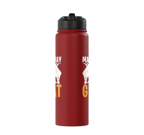 Make Way For The Goat Goats Stainless Steel Insulated Water Bottle - color: Red