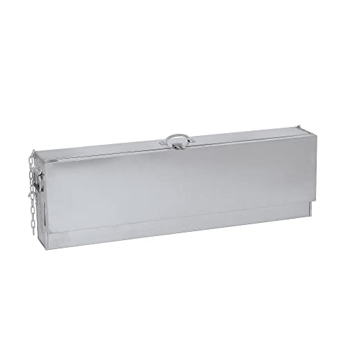 Weaver Livestock Galvanized Steel Hanging Show Box with Built-In Whip Holders, Chain and Hook, Grooming Storage for Cattle, Sheep, Swine, and Goat