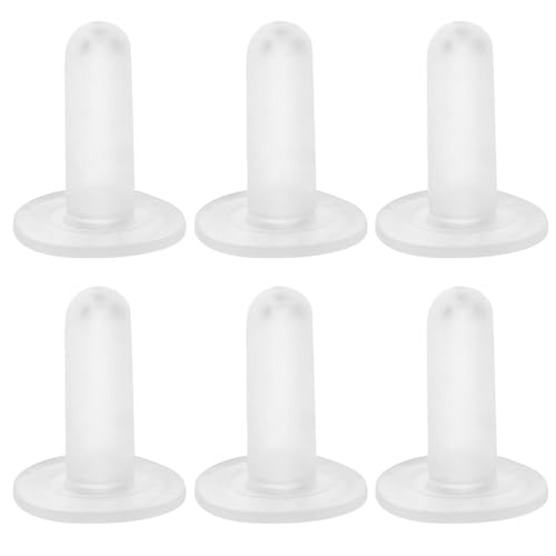 6 Pack Goat Bottle Nipples Lamb Milk Drink Nipples for Sheep Calf Nursing Bottle Pacifier Baby Livestock Feeding Tool Smooth Surface Easy to Clean 1.65 X 1.29 X 1.29 in