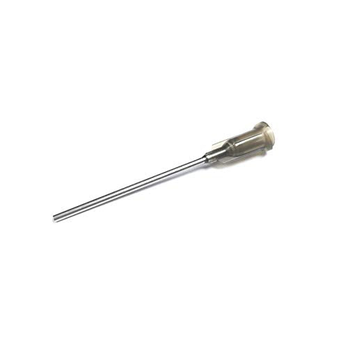 16 Gauge 1.5in Blunt Tip Dispensing Syringe Needle, Gray 20 PCS | Industrial Precision Applicator, Luer Lock, Glue and Liquid Transfer Tools, Compatible with All Kinds of Syringes - size: 16Ga x 1.5＂