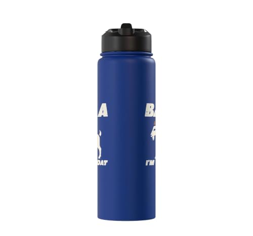 Halloween Baaa Im The Goat Funny Costume Men Women Kids Stainless Steel Insulated Water Bottle - color: Royal Blue