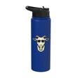 Goat Face Sunglasses Cool Farm Animal Men Boys Kids Women Stainless Steel Insulated Water Bottle - color: Royal Blue