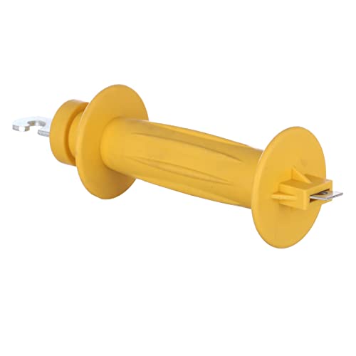5-Pack Electric Fence Insulated Rubber Gate Handles, Yellow | Spring Hook · Secure Insulation · Comfortable Grip · High-Visibility Yellow · For Farms & Temporary Fencing