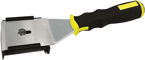 ALLWAY F42X Extendable Push/Pull Scraper with 4-Edge Blade, 2-1/2” | Soft-Grip Handle, 2 Edges for Fine Scraping, 2 Edges for Rough Scraping