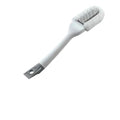 Professional Shoe Cleaning Brush Long Handle - Dual-Action Soft Bristle Shoe Scrubber for Sneakers, Leather, White Shoes | U-Shaped Head & Pointed Tip | Hanging Hole Design (White)