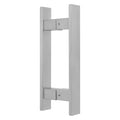 11.8 Inches Long 304 Stainless Steel Door Handle, Brushed Process, Heavy-Duty Commercial Modern Door Pull Handle, for Doors with a Thickness of 12 mm, Silver