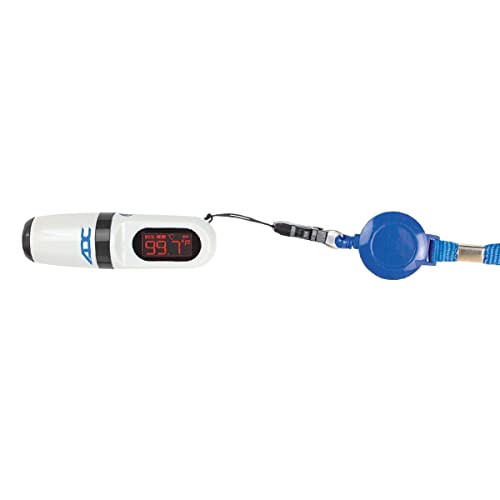 ADC Adtemp-Mini 432 1-Second Non-Contact Infrared Thermometer | Compact, lightweight, and fast, with a wearable design for easy portability. Suitable for busy professionals and home use.