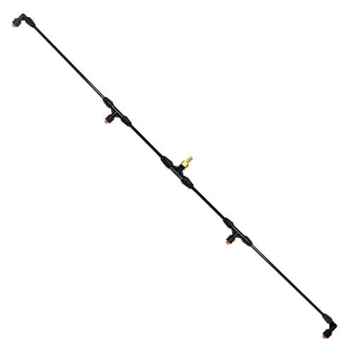 4-Nozzle Boom Sprayer Wand with 3/8" Brass Fitting | 55.1” ATV Sprayer Boom Wide-Coverage Agricultural and Lawn Spray Attachment for Tractors and UTVs, Featuring Two 90° Nozzles