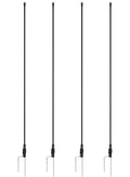 4 Pack 55 Inch Fiberglass Electric Fence Stakes, for Cows Sheep Animals | Lightweight Temporary Fence Posts, Outdoor Garden Pasture Snow Fence Support Stakes