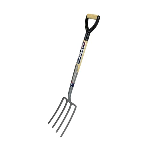 Spear & Jackson Neverbend Professional Digging Fork – Heavy-Duty Forged Carbon Steel Garden Fork for Tough Soil and Cultivation - style: Digging Fork