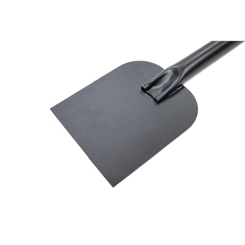Bully Tools Heavy Duty Ice Scraper - 11-Gauge All Steel Sidewalk Chopper with Extra Long Handle for Thick Snow Removal - Floor Scraper Tool, Flat Head for Snow Clearing - 100% Made in the USA, 58-Inch