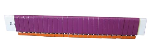 Zip Wing Bands Numbered - NOT Stamped Aluminum Chicken Pheasant Poultry Duck Wing Identification Tags (100, Purple) - color: Purple