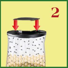 Classic Flies Be Gone Fly Trap – Disposable Outdoor Fly Trap, Protein-Powered Attractant for Farms, Ranches & Patios Hanging Fly Catcher, Fast Fly Infestation Control for Livestock & Backyards 5-Pack