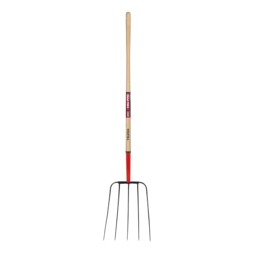 Truper 5-Tine Barley Fork with 48-Inch Ash Handle (Model 30325 / BPJ-5B) | Heavy-Duty Forged Steel Pitchfork for Handling Barley, Straw, Hay, and Agricultural Crops - size: 54-Inch, style: Tru Pro - Barley Fork 5-Tine