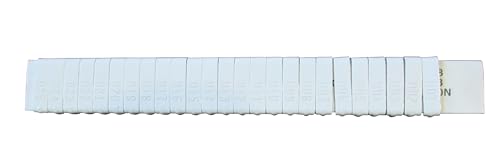 Jiffy Wing Bands Numbered - NOT Stamped Aluminum Chicken Pheasant Poultry Duck Wing Identification Tags (100, White) - color: White