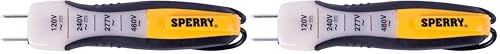 Sperry Instruments ET6204 4 Range Voltage Tester, Yellow, 80-480V AC/DC (Pack of 2) - size: 80-480V AC/DC (Pack of 2)