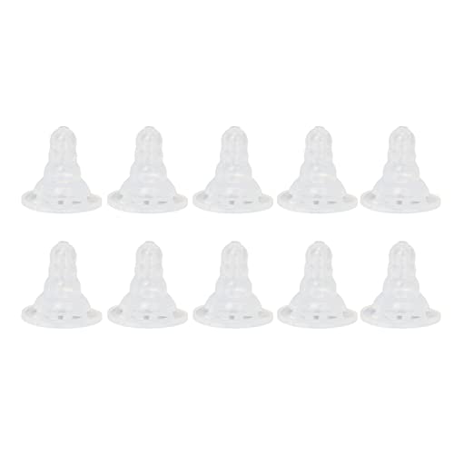 10Pcs Nipple for Goats, 10Pcs Goat Nursing Soft Silicone Thicken Lamb Goats, Small Animal Milk Drink Nipples Feeding Sheep Cattle Rubber Pacifier Replacement Lambs and Kids