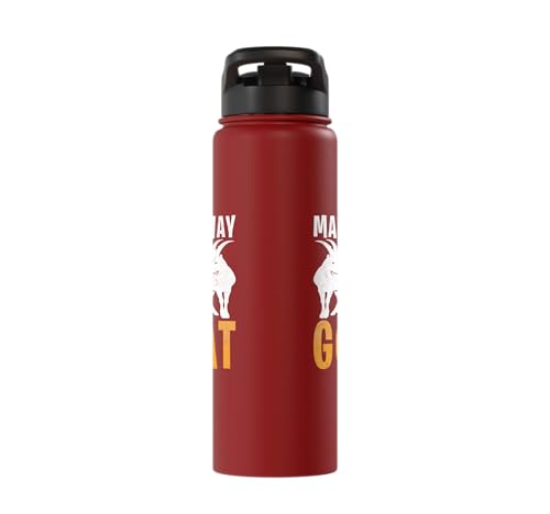 Make Way For The Goat Goats Stainless Steel Insulated Water Bottle - color: Red
