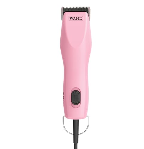 Wahl Pro Animal Thick-Curly Coat Clipper, Lightweight & Quiet, Pink | Corded Clipper for Thick and Curly Coats, Quiet 2-Speed Power, Lightweight and Ergonomic Design, Perfect for Cats and Dogs