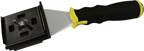 ALLWAY F42X Extendable Push/Pull Scraper with 4-Edge Blade, 2-1/2” | Soft-Grip Handle, 2 Edges for Fine Scraping, 2 Edges for Rough Scraping