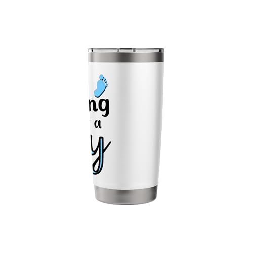 Just Kidding It's a Boy Pink Gender Reveal Party Supplies Stainless Steel Insulated Tumbler