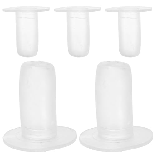 Kisangel 5 Pack Calf Bottle Nipples Soft Silicone Goat Nursing Nipple Leakproof Pet Feeding Nipple for Young Animals Replaceable Teat for Milk Feeding Supplies