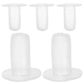 Kisangel 5 Pack Calf Bottle Nipples Soft Silicone Goat Nursing Nipple Leakproof Pet Feeding Nipple for Young Animals Replaceable Teat for Milk Feeding Supplies