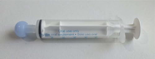 BAXA ExactaMed Oral Liquid Medication Syringe 5cc/5mL 10/PK Clear Medicine Dose Dispenser With Cap Exacta-Med BAXTER Comar Latex Free