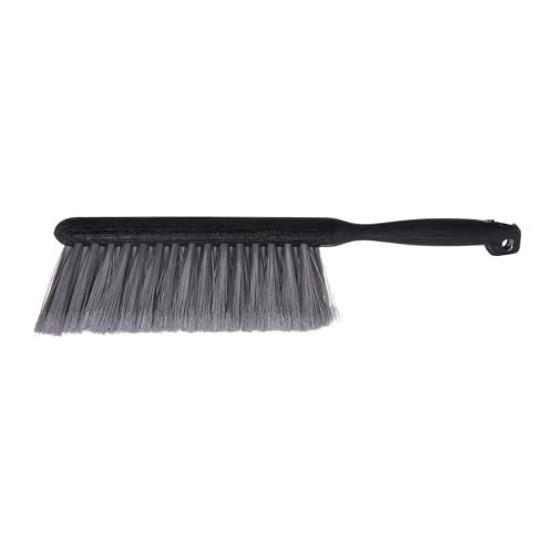 SPARTA Counter and Bench Brush, Flagged Bristles, 8 Inch, Gray | Flo-Pac, Polypropylene Bristles and Block, Fine Dust and Sawdust, Smooth Surfaces, BPA Free