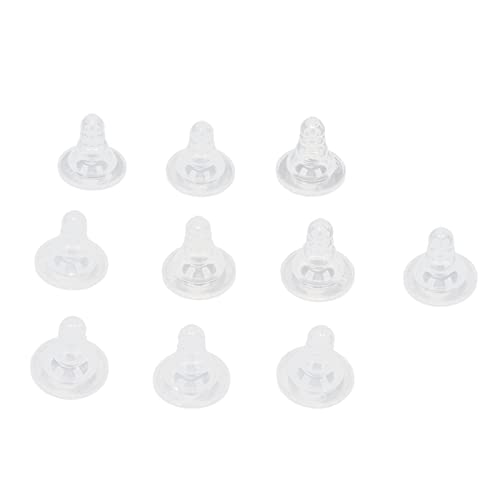 10Pcs Nipple for Goats, 10Pcs Goat Nursing Soft Silicone Thicken Lamb Goats, Small Animal Milk Drink Nipples Feeding Sheep Cattle Rubber Pacifier Replacement Lambs and Kids
