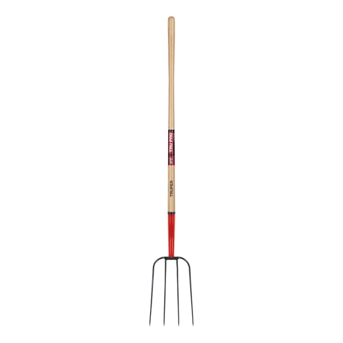 Truper TruPro 4-Tine Forged Manure Fork, 54-Inch - size: 54-Inch, style: Tru Pro - Manure Fork 4-Tine