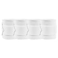 Horze Nest 10' Combination Polo Wraps (Set of Four) | Fleece and Elastic Horse Bandages - color: White
