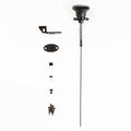 National Hardware Gate Latch Cable Pull, 10 3/4 in, Spring Loaded, Black | Opens the Latch From Either Side, Fits 2.5 in to 4 in Posts; WeatherGuard Rust-Resistant Finish, Easy Install - size: 40"